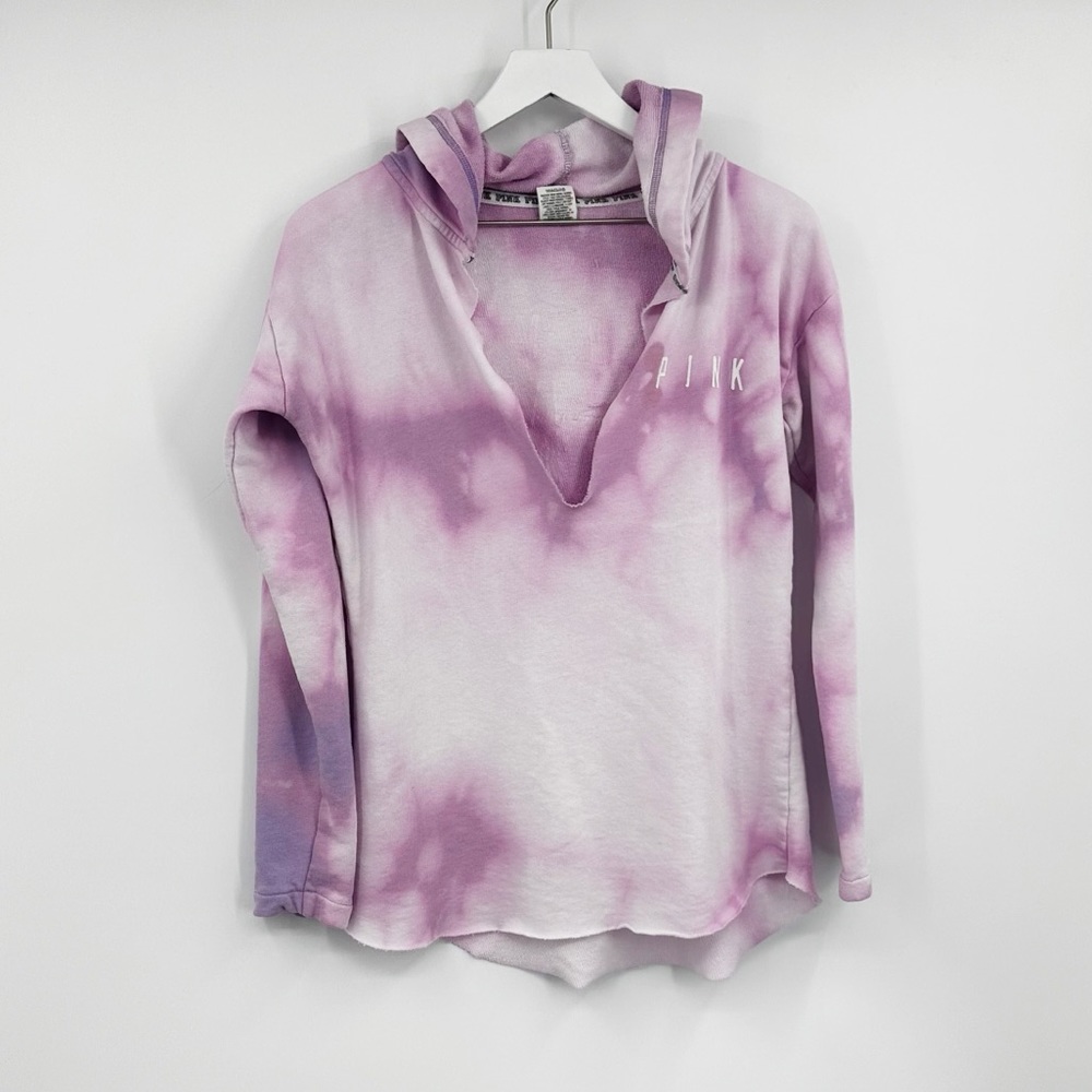 Victoria’s Secret Pink Custom Bleach Splatter Hoodie Size Small